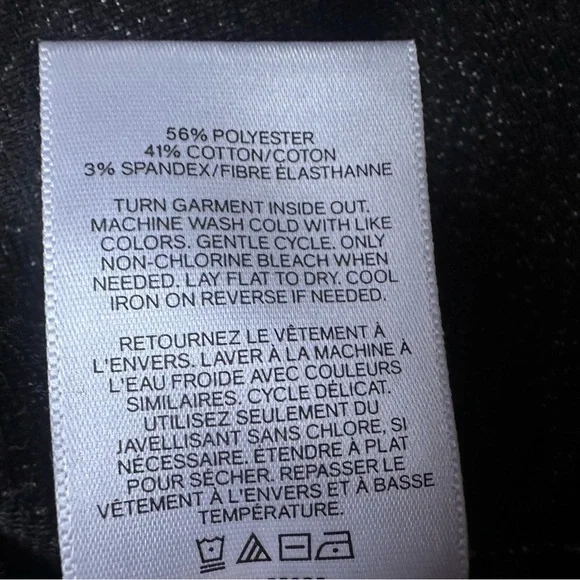 Express Mock Neck Sleeveless Textured Knit Top Black White Women’s Medium - Picture 5 of 6